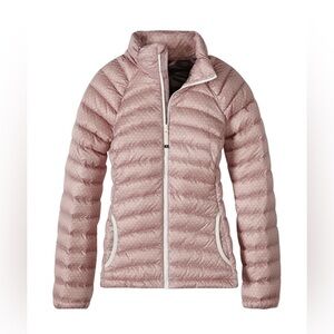Prana Lyra Light Pink Quilted Puffer Jacket size L $159